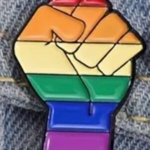 "Rainbow Pride Fist" Enamel Pin